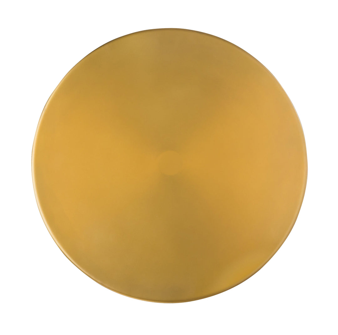 Blaze Glass and Brass Side Table