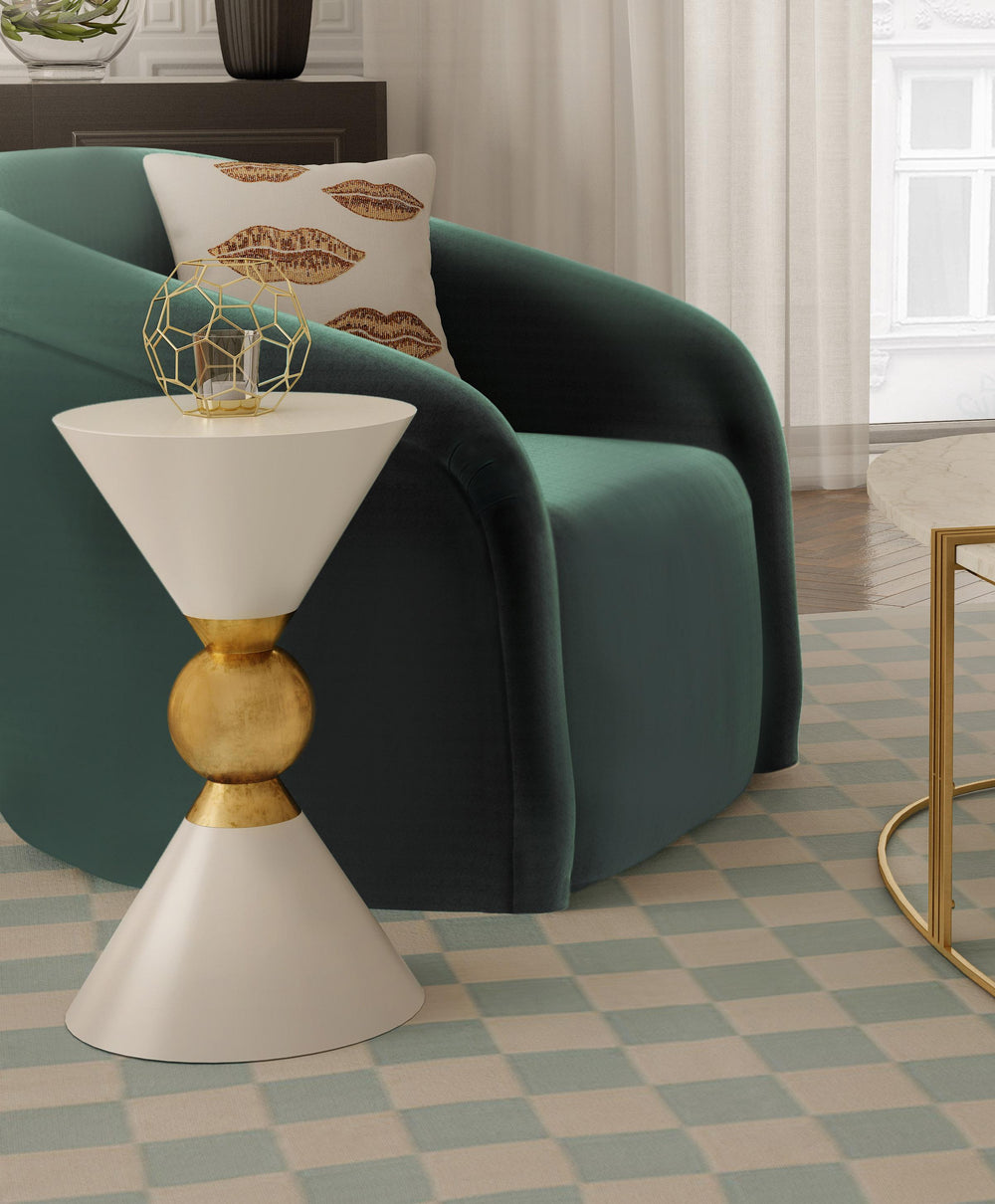 Balhi Side Table - White