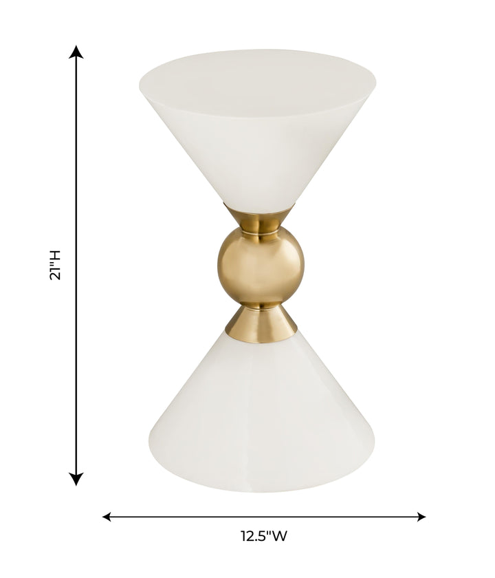 Balhi Side Table - White