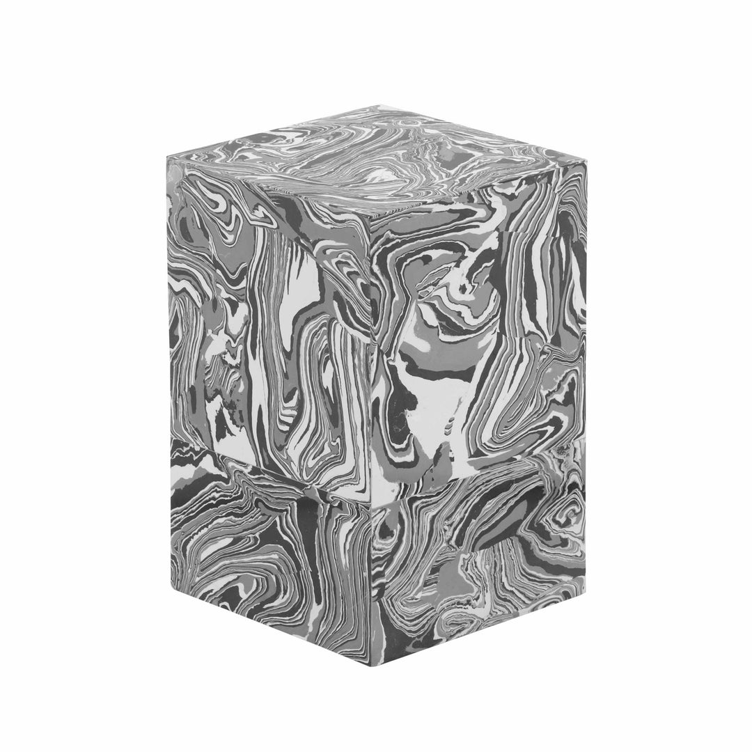 TOV Furniture Camryn Swirled Resin Side Table
