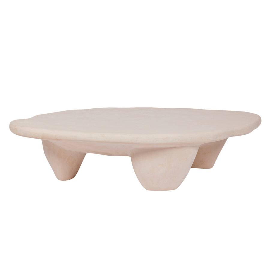TOV Furniture Athen 57" Nude Faux Stone Coffee Table