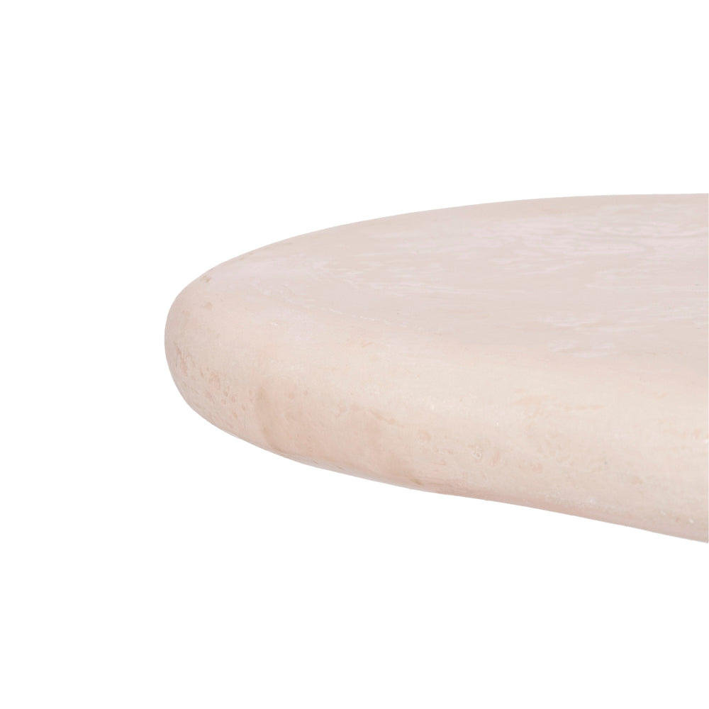 Athen 57" Nude Faux Stone Coffee Table