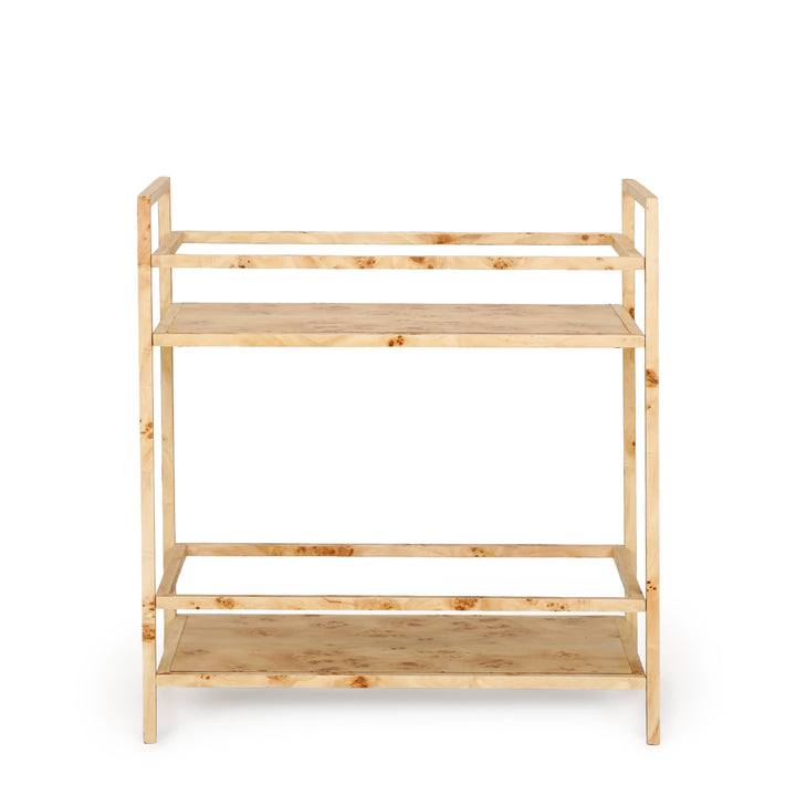 Destin Natural Burl Contract-Grade Bar Cart