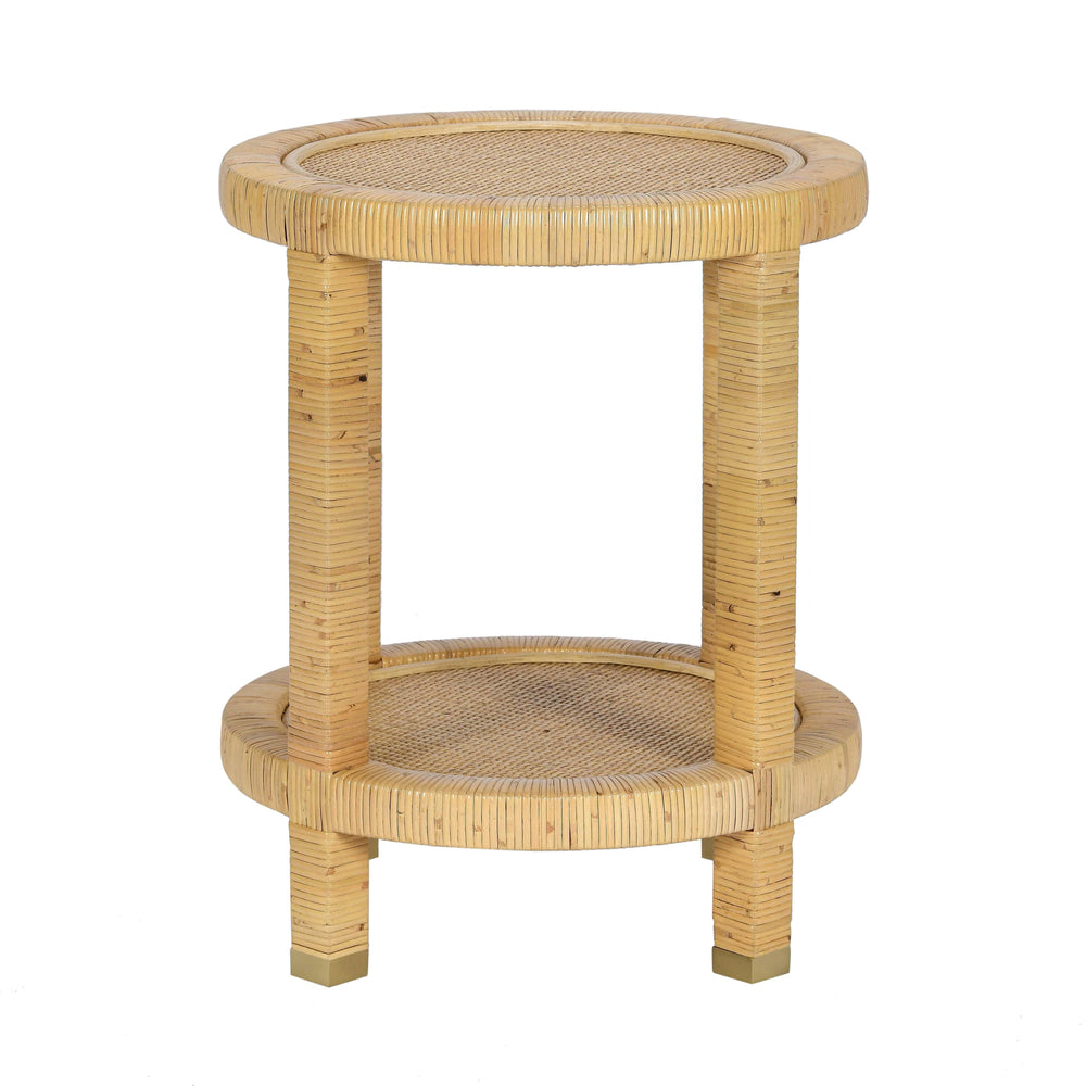 Amara Natural Rattan Side Table