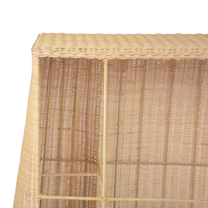 Egan 55" Natural Rattan Console Table