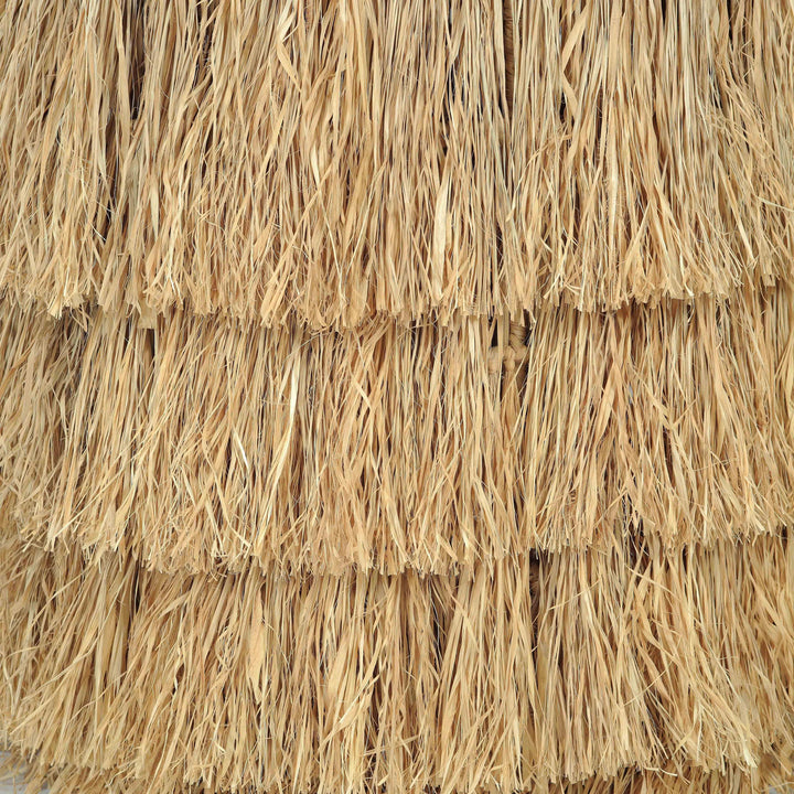 Luau Natural Rattan Round End Table