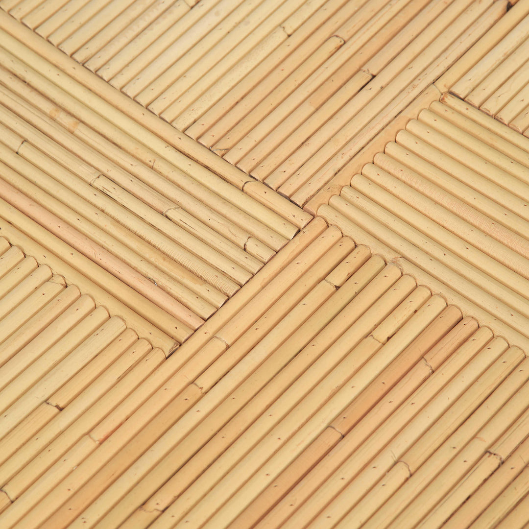Matea Natural Rattan Cross Side Table