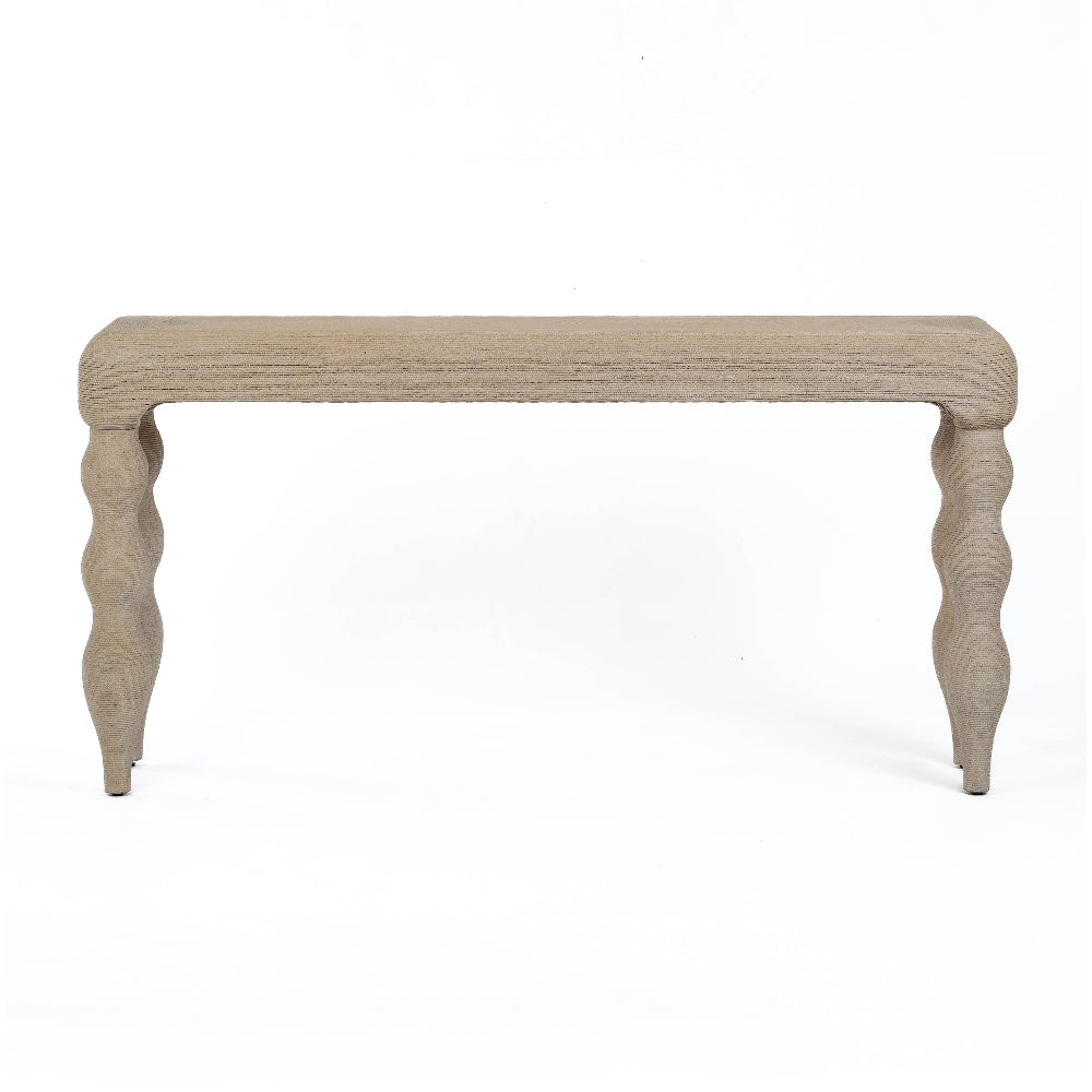 Vicky 68" Natural Woven Seagrass Console Table