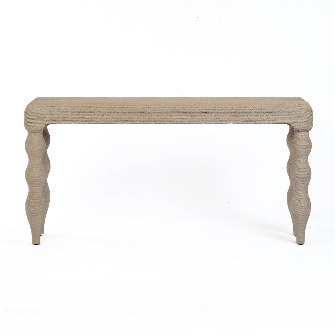 Vicky 68" Natural Woven Seagrass Console Table