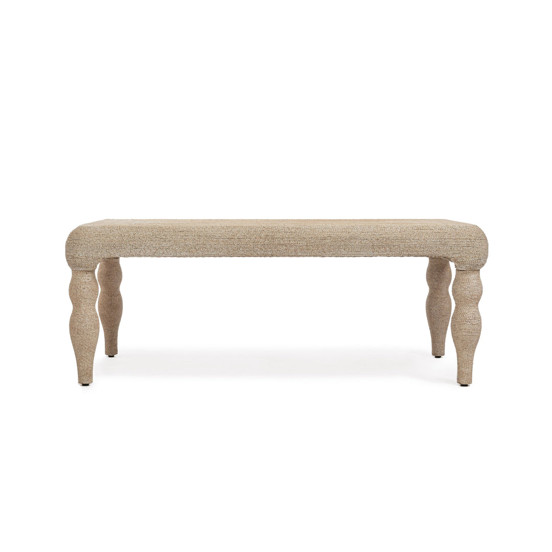 Vicky 49" Natural Woven Seagrass Rectangular Coffee Table