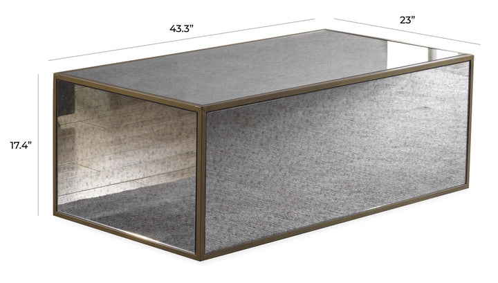 Lana 43" Mirrored Coffee Table by Inspire Me! Home Decor