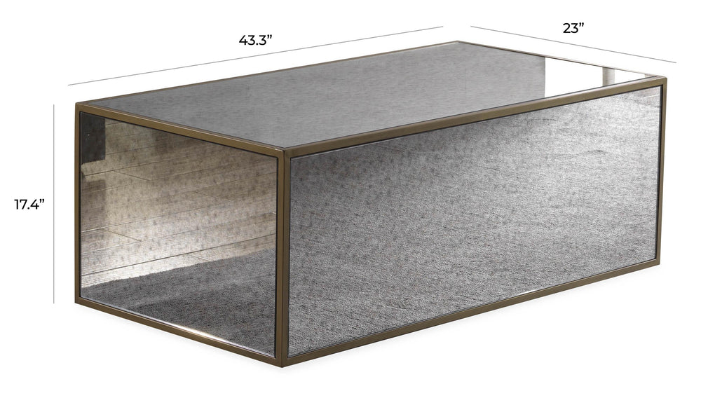 Lana Mirrored Coffee Table by Inspire Me! Home Decor (43"-48")