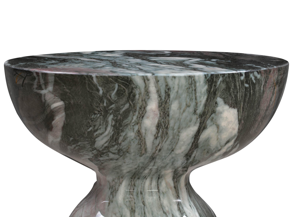 Rue Faux Marble Indoor / Outdoor Round Side Table