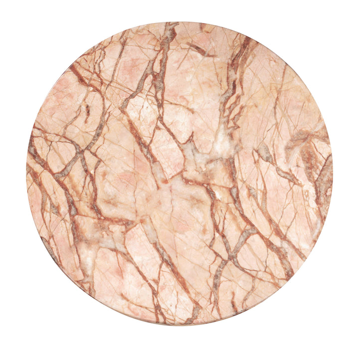 Rue Faux Marble Indoor / Outdoor Round Side Table