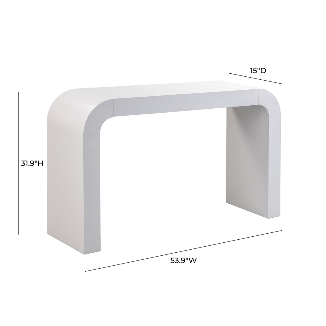 Hump 54" White Arched Console Table