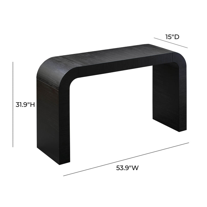 Hump 54" Black Arched Console Table