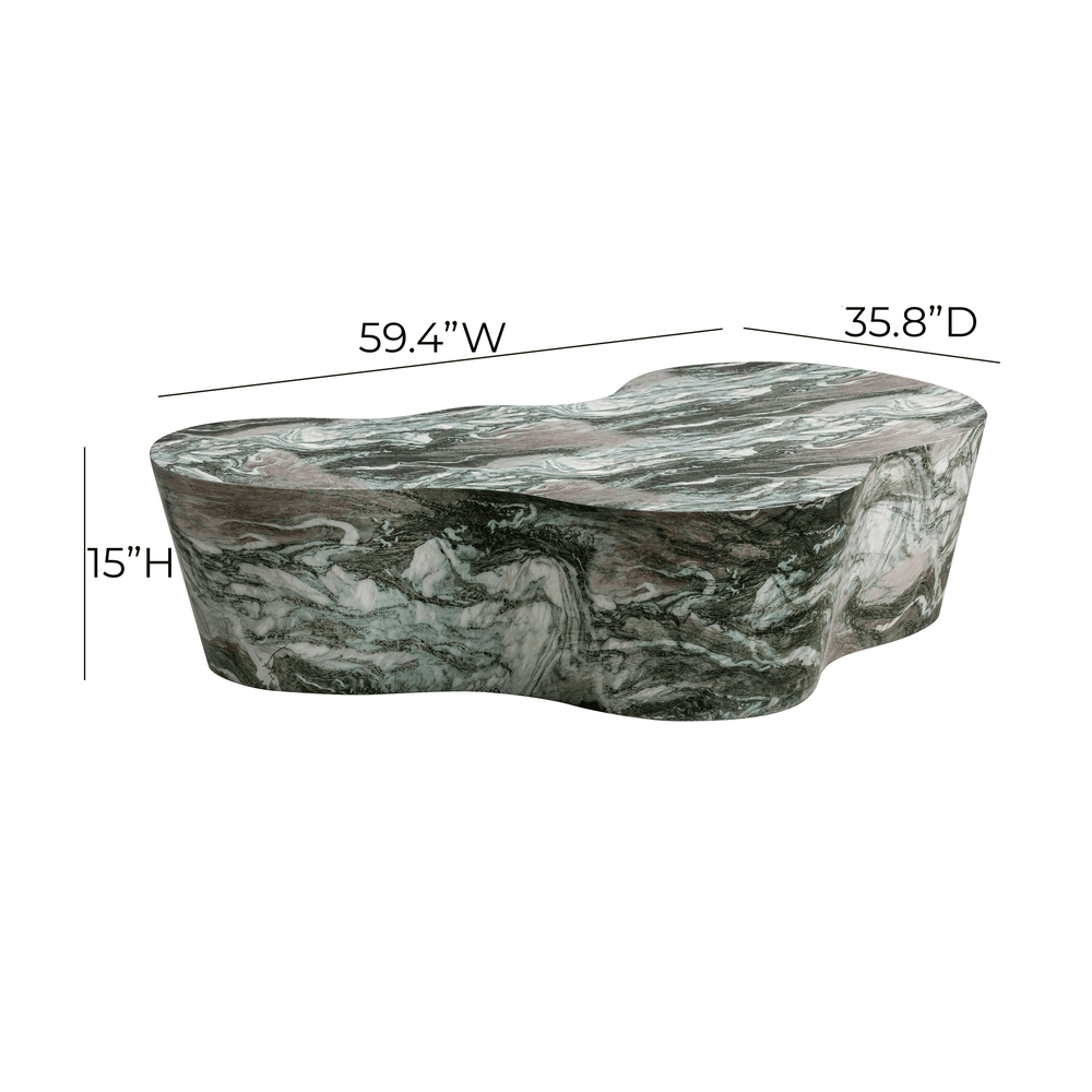 Slab 59" Concrete Indoor/Outdoor Coffee Table