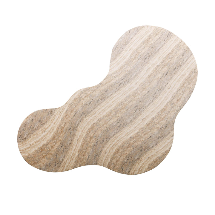 Slab 59" Travertine Concrete Indoor/Outdoor Coffee Table