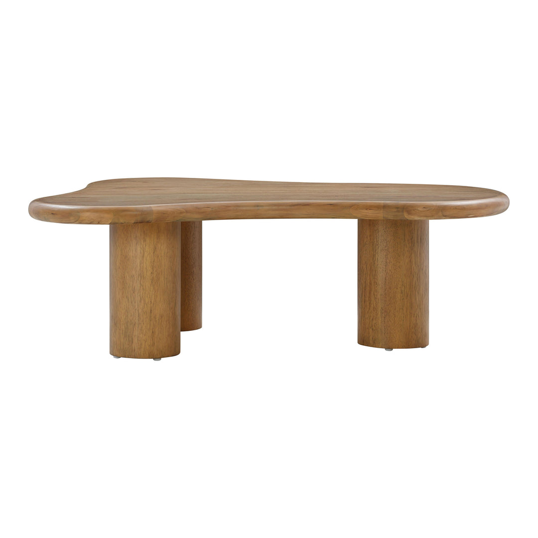 Gotham 48" Cognac Wood Coffee Table