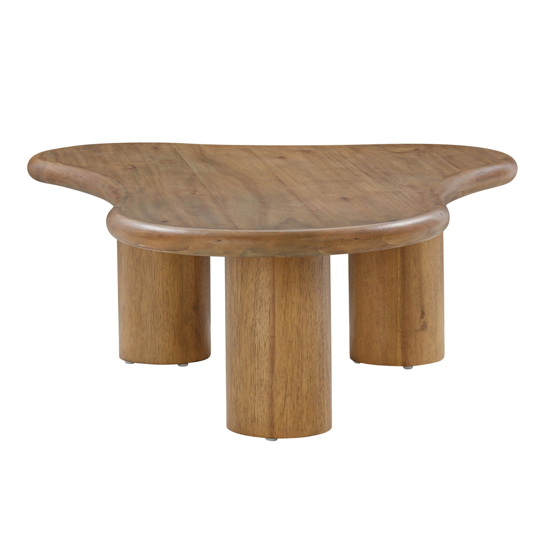 Gotham 48" Cognac Wood Coffee Table