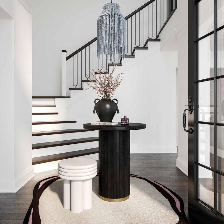 Chelsea Black Oak Wood Entry Table