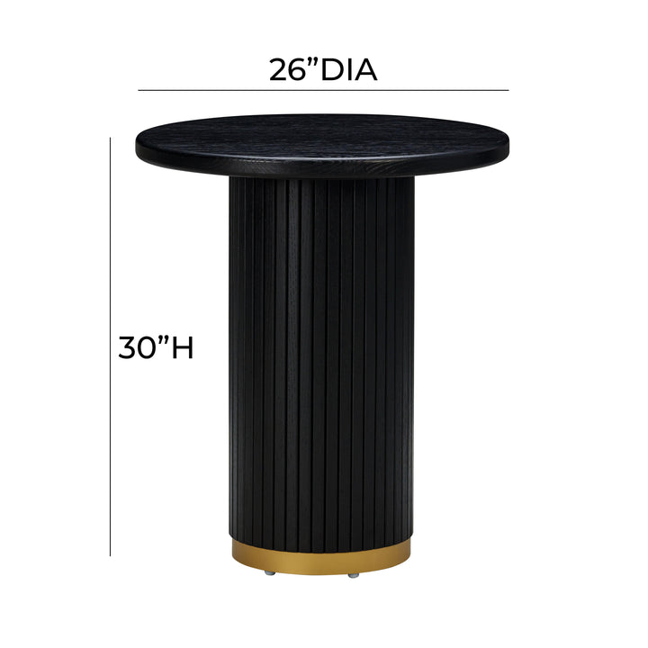 Chelsea Black Oak Wood Entry Table