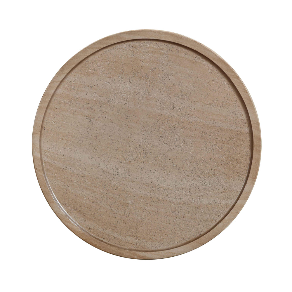 Darcy Concrete Indoor/Outdoor Side Table - Travertine