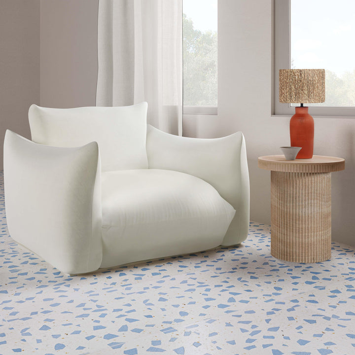 Darcy Concrete Indoor/Outdoor Side Table - Travertine