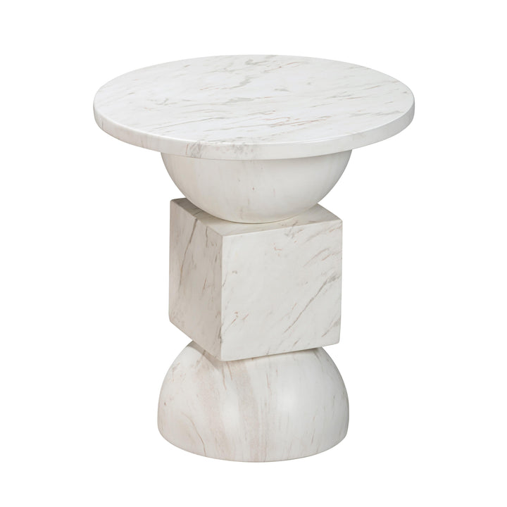Chip Faux Marble Indoor/Outdoor Side Table