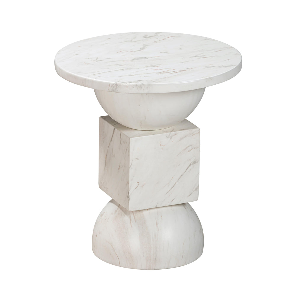 Chip Faux Marble Indoor/Outdoor Side Table