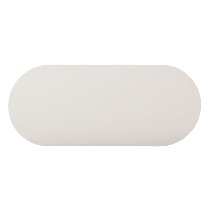 Bella 48" Cream Oval Coffee Table
