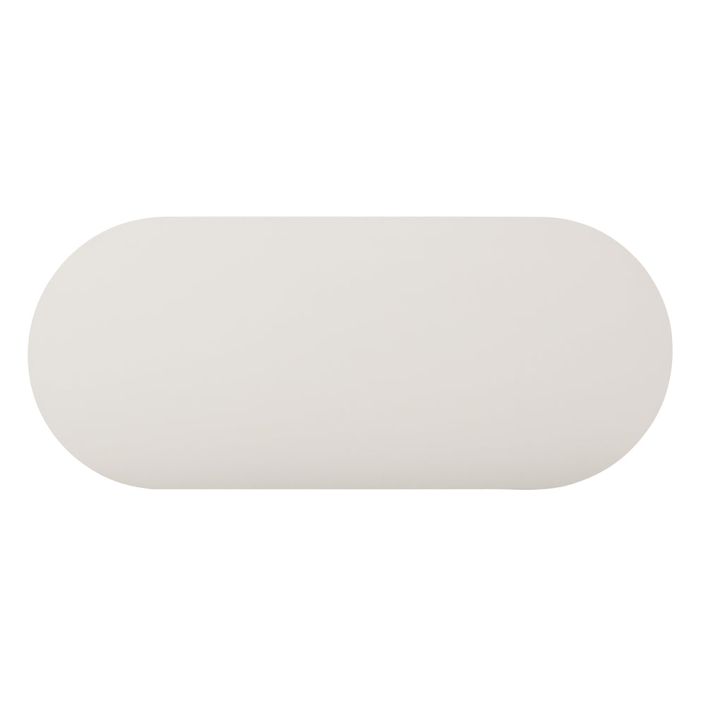 Bella 48" Cream Oval Coffee Table