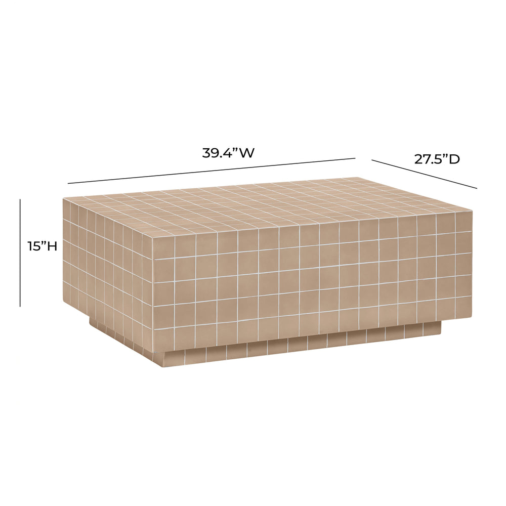 Mixie 39" Tile Indoor/Outdoor Coffee Table