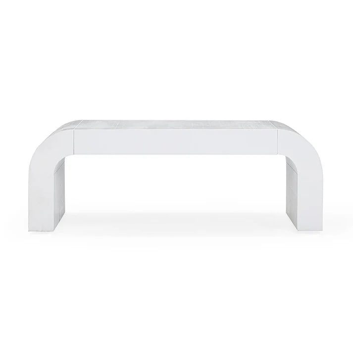 Hump 46" Arched White Coffee Table