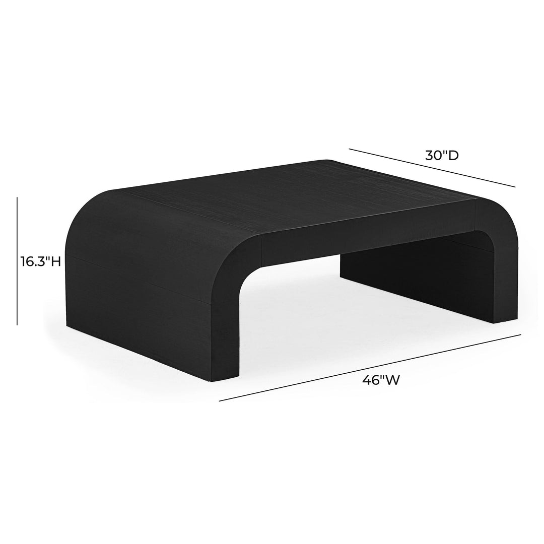 Hump 46" Black Arched Coffee Table
