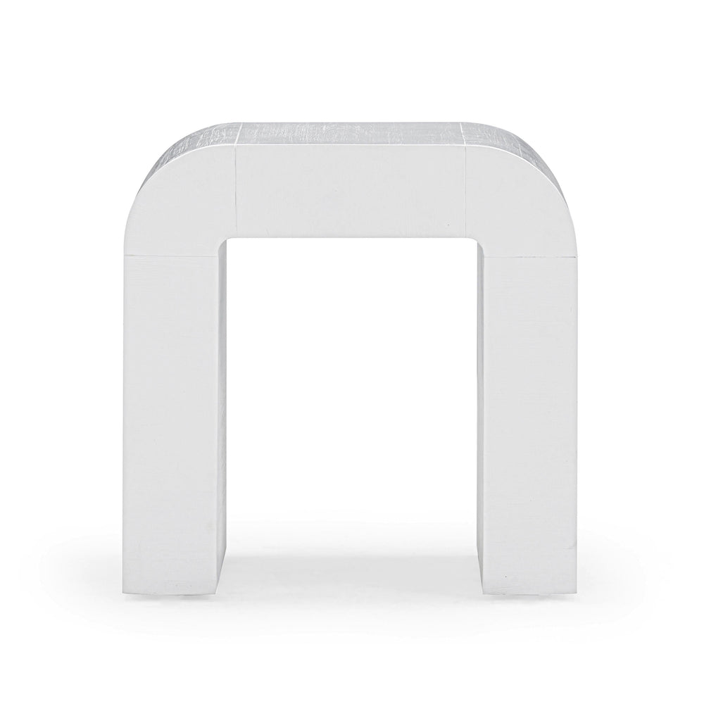 Hump Arched Side Table - White