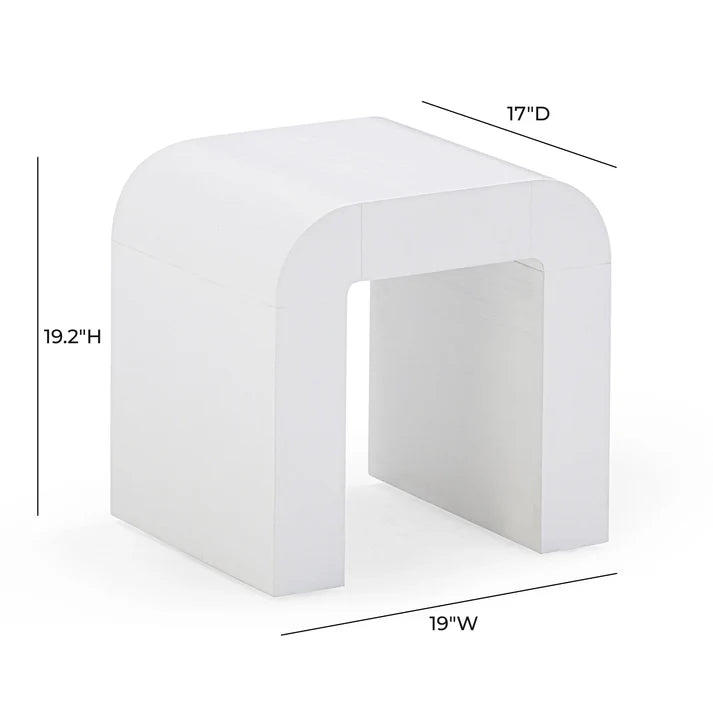 Hump White Side Table