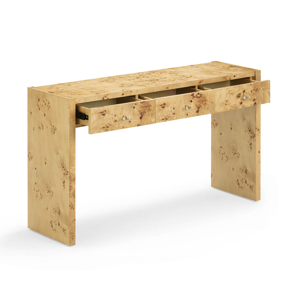 Brandyss 54" Burl Console Table