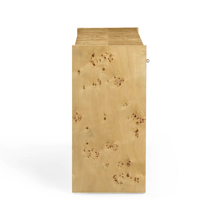 Brandyss 54" Natural Burl Console Table