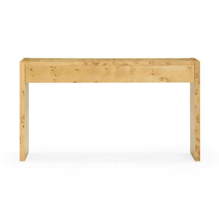 Brandyss 54" Natural Burl Console Table