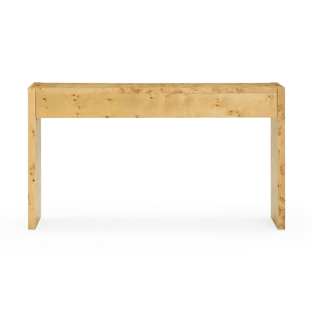 Brandyss 54" Natural Burl Console Table