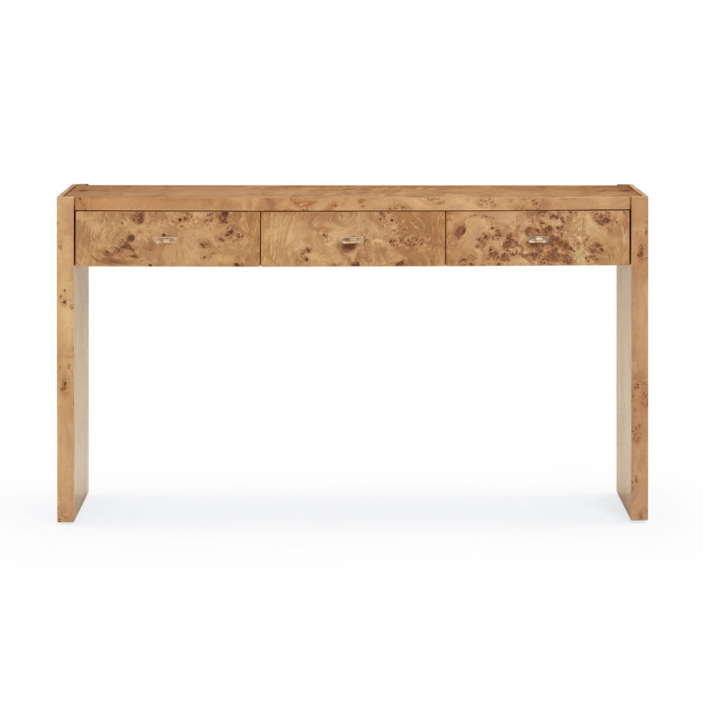 Brandyss 54" Burl Console Table