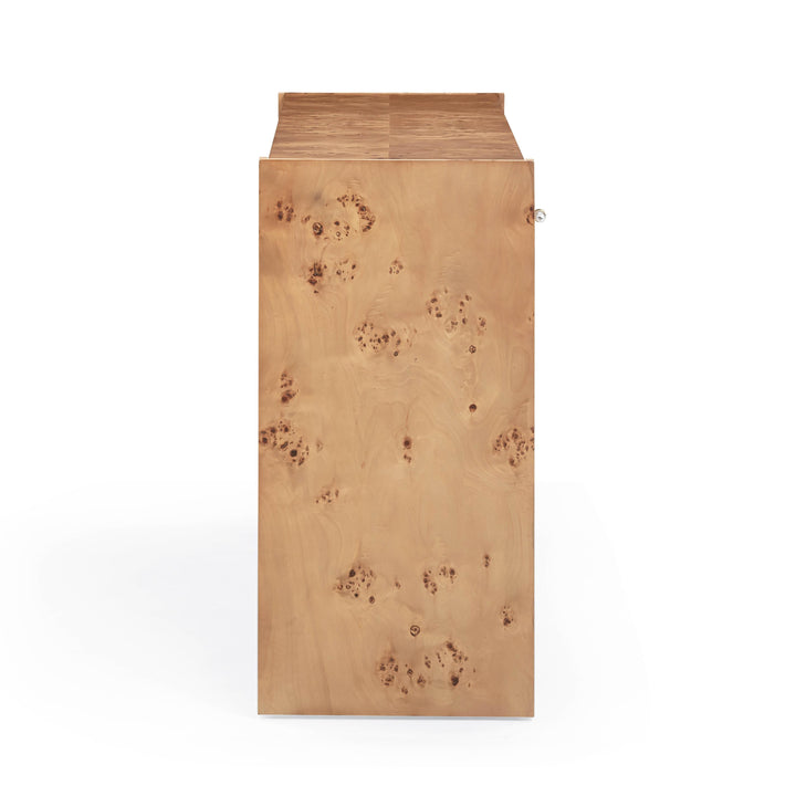 Brandyss 54" Honey Burl Console Table