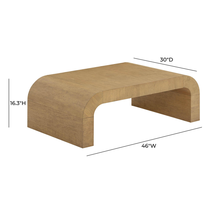 Hump 46" Natural Arched Coffee Table