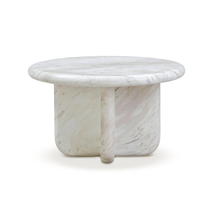 Juju Faux Marble Indoor/Outdoor Round Coffee Table (24"-32")