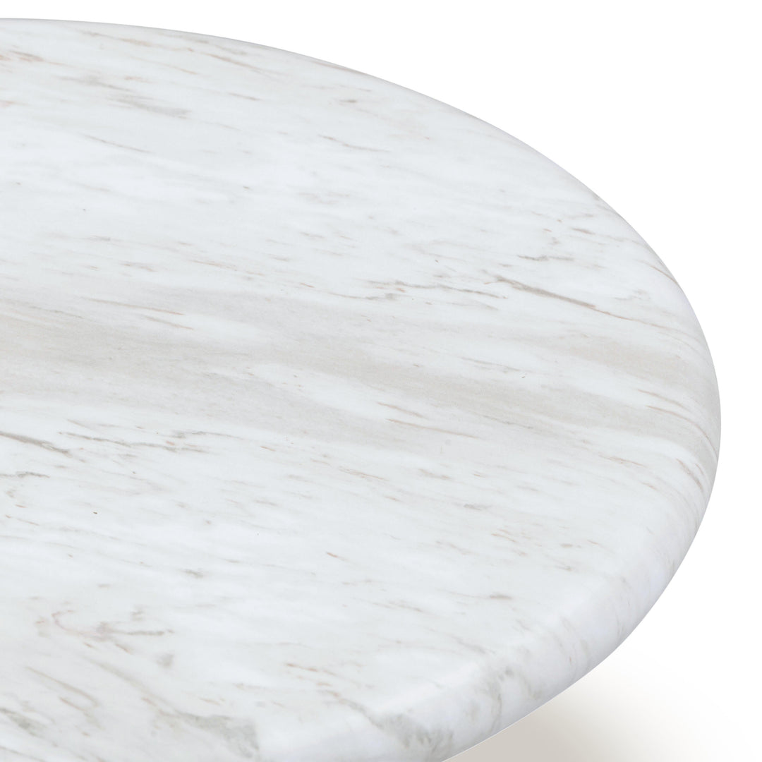 Juju 24" Faux Marble Indoor/Outdoor Round Coffee Table