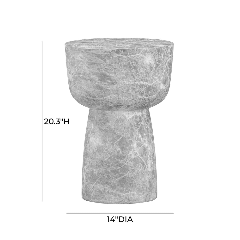 Charra Indoor/Outdoor Side Table - Grey