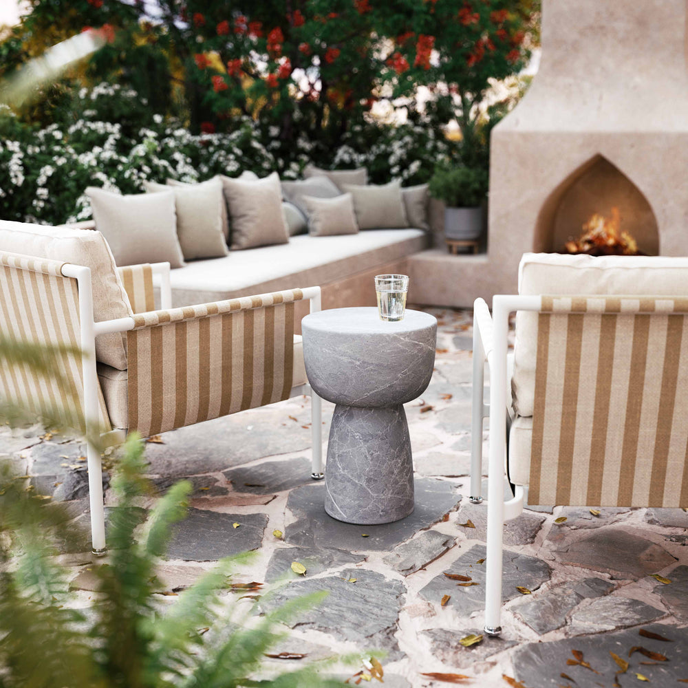 Charra Indoor/Outdoor Side Table - Grey