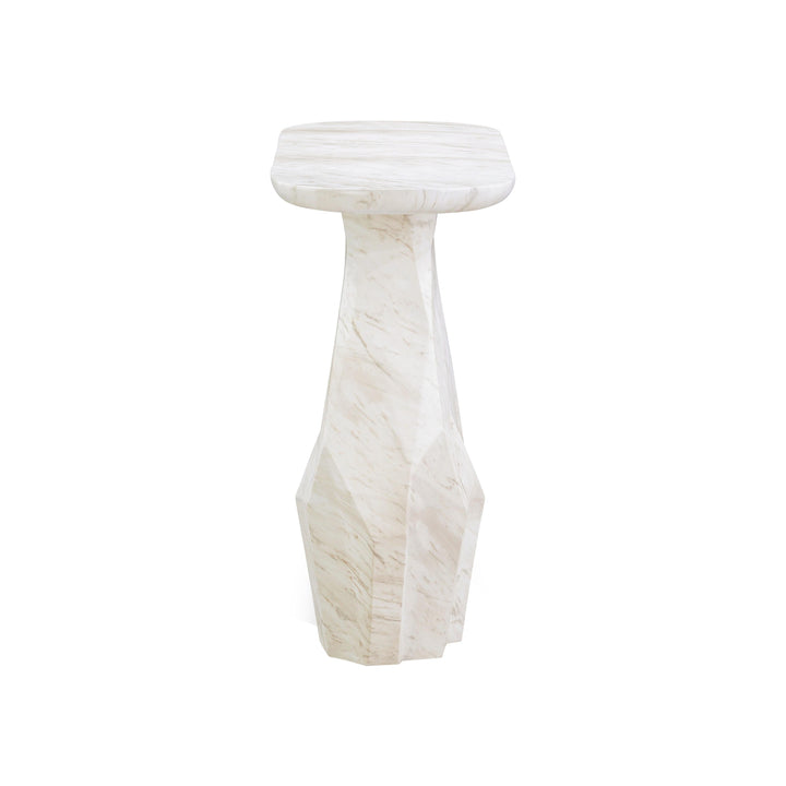 Esme 54" Faux Marble Indoor/Outdoor Long Console Table