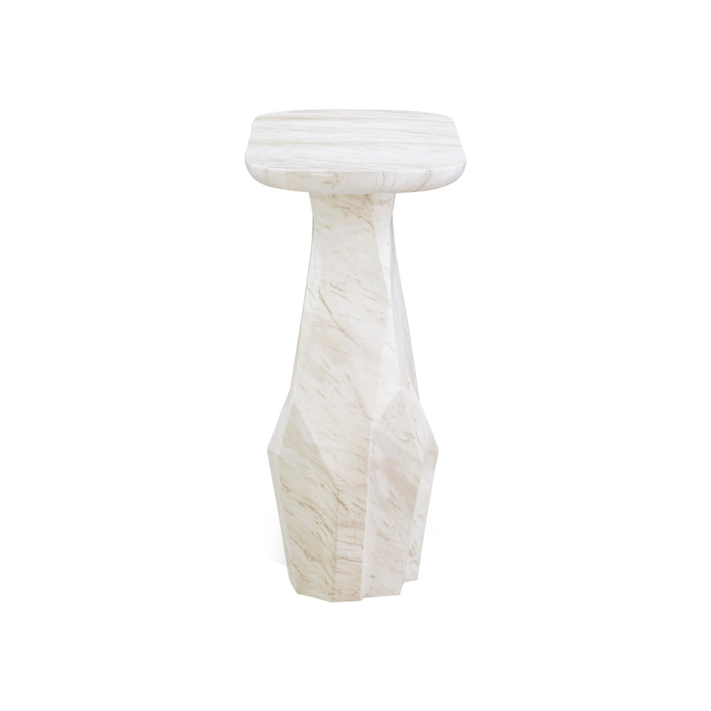 Esme 54" Faux Marble Indoor/Outdoor Long Console Table